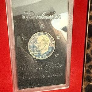 Eisenhower Silver Dollar Coin Display
